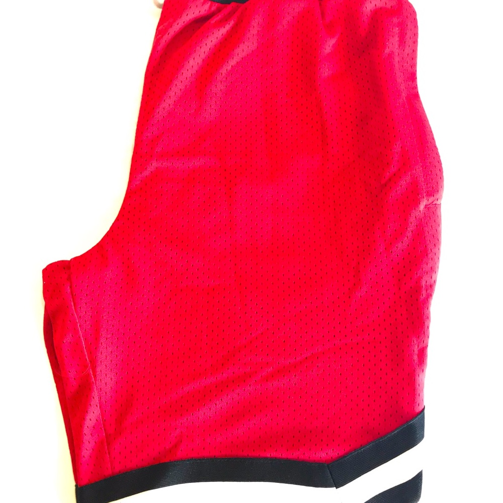 Red activewear shorts made by Rebel Minds . Stretchy and brand new with tags on.